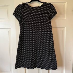 Anthropologie Maeve dress black white dot S